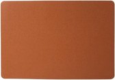 Placemat met Leder Look Oneffen Rechthoek - 43x30cm - Bruin