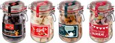 Snoeppot mix - Venco / Red Band / Lonka - 4 snoep en drop potten