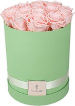 Flowerbox longlife rozen | GREEN | Large | Bloemenbox | Longlasting roses BABYPINK | Rozen | Roses | Flowers
