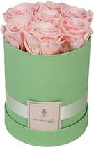 Flowerbox longlife rozen | GREEN | Medium | Bloemenbox | Longlasting roses BABYPINK | Rozen | Roses | Flowers
