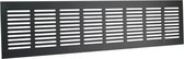 Wovar Plintrooster Aluminium Zwart 400 x 100 mm - Per Stuk