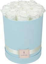 Flowerbox longlife rozen | BLUE | Large | Bloemenbox | Longlasting roses WHITE | Rozen | Roses | Flowers