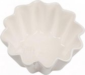 Alpina Snack- Of Tapasschaaltjes Ribbel Porselein Wit 3 Stuks