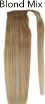 Ponytail Wrap Around Paardenstaart 55cm net echt haar 140gram 55cm Blond Mix