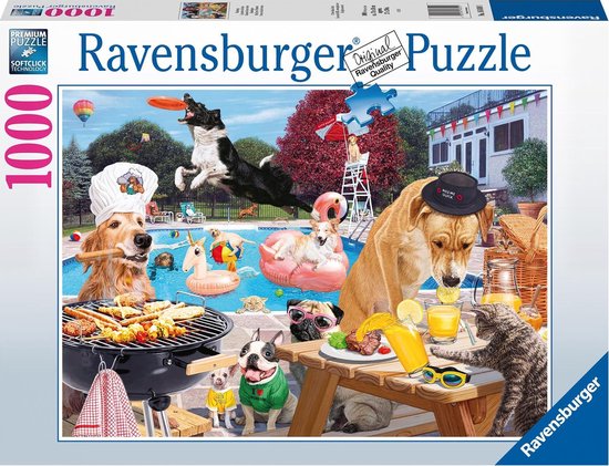 Vruchtbaar naald verschil Ravensburger puzzel Dag van de Hond - Legpuzzel - 1000 stukjes | bol.com