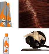 XP100 haarverf pakket kleur 6.32  Donkerblond & Goud & Violet (1x 100ML) met 6% waterstof ( 1x 250ML) incl verfbakje, kwast, maatbeker, puntkam en handschoenen