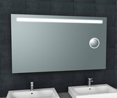 Saqu Functional Spiegel met LED verlichting en scheerspiegel 140x80 cm