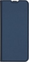 Dux Ducis Slim Softcase Booktype Motorola One Action hoesje - Donkerblauw