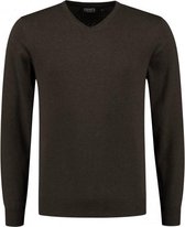 GENTS | Trui Heren V-neck katoen donkergroen Maat XL