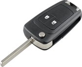 Voor Opel Autosleutels Vervanging Autosleutelbehuizing met 2 knoppen en opvouwbaar sleutelblad