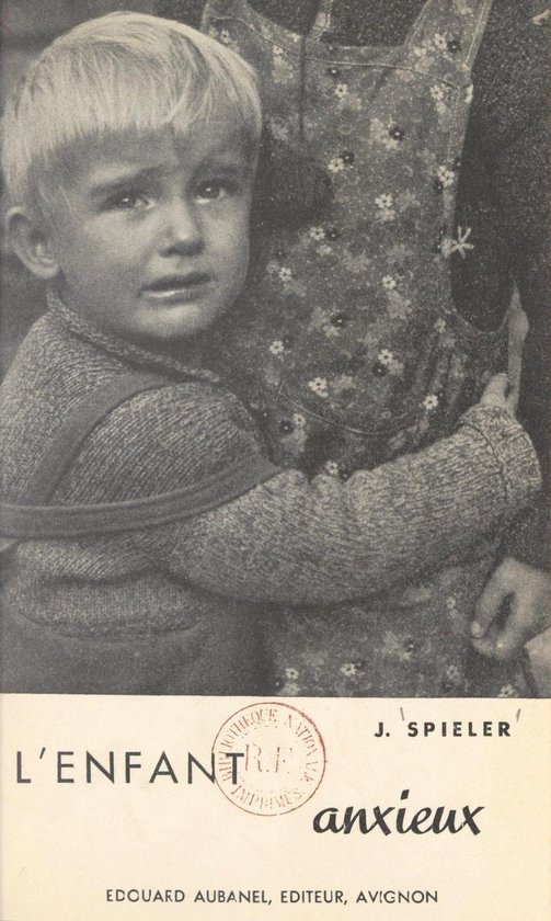 L'enfant anxieux - cover