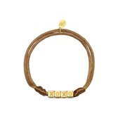 Armband satin love kisses- beige