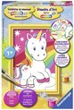foto van Ravensburger Schilderen op nummer regenboog unicorn / eenhoorn