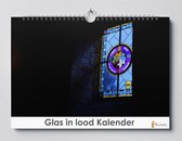 Glas in Lood verjaardagskalender 35x24cm | Wandkalender | Kalender