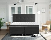 Complete Luxe Boxspring - Sierre - Dreamhouse - 140x200 - Antraciet - Twijfelaar - Bed