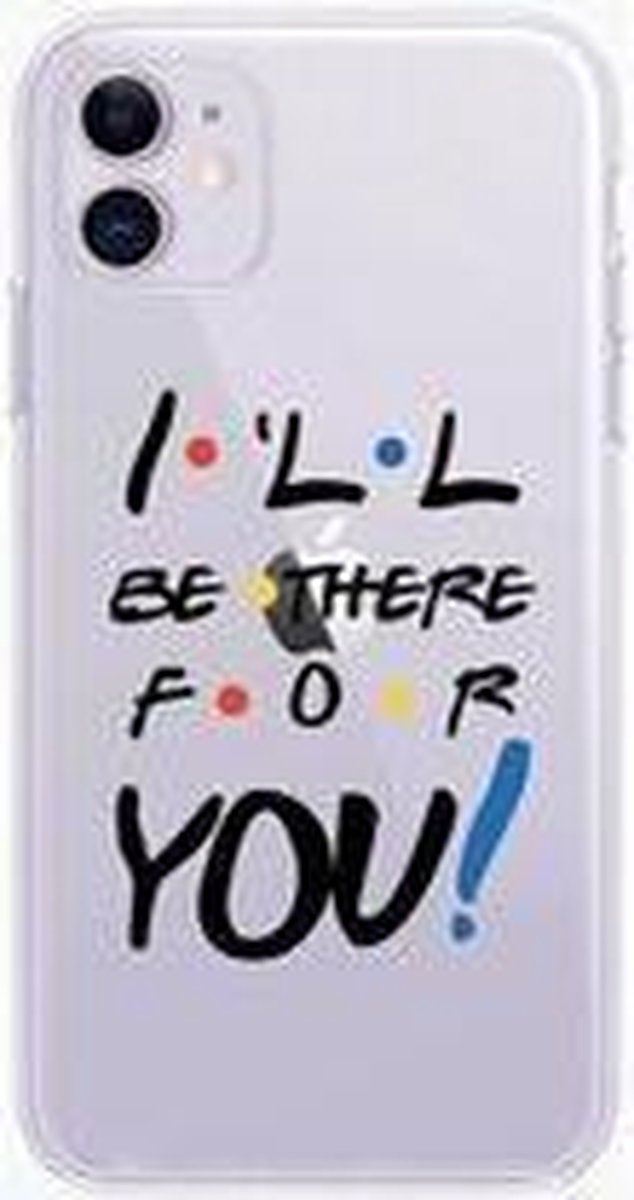 Friends telefoonhoesje Iphone 7 en 8 | I'll Be There For You | Friends TV-Show Merchandise | Transparant