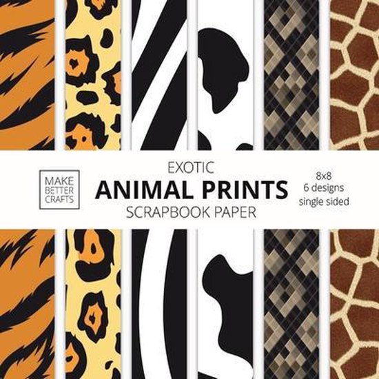 Exotic Animal Prints Scrapbook Paper - cover