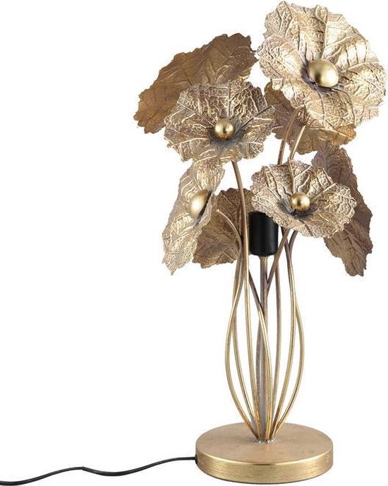 Tafellamp - Sfeerlamp - Lampen - Sfeerlampen - Tafellampen - Tafellamp - Staande lamp - Metaal - Goud - 67 cm hoog