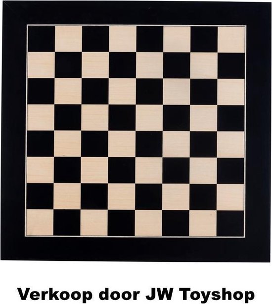 Afbeelding van het spel Luxe schaakbord 40x40cm zwart