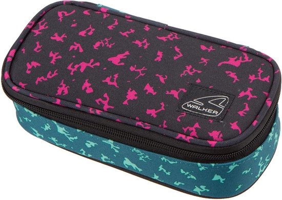 Walker Classic Petrol Etui Meisjes 21 X 10 Cm Polyester Zwart