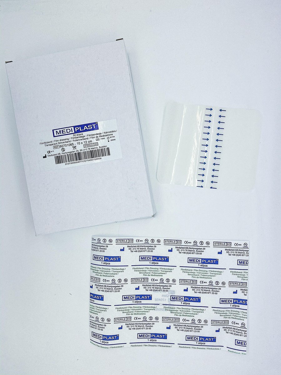 Goedkoopste Mediplast Waterafstotend Filmverband 10cm x 12cm - Doos 50 stuks