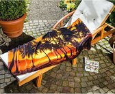 Badhanddoek – 75X150CM - zonsondergang - (bij bestelling van 2 stuks de derde gratis)