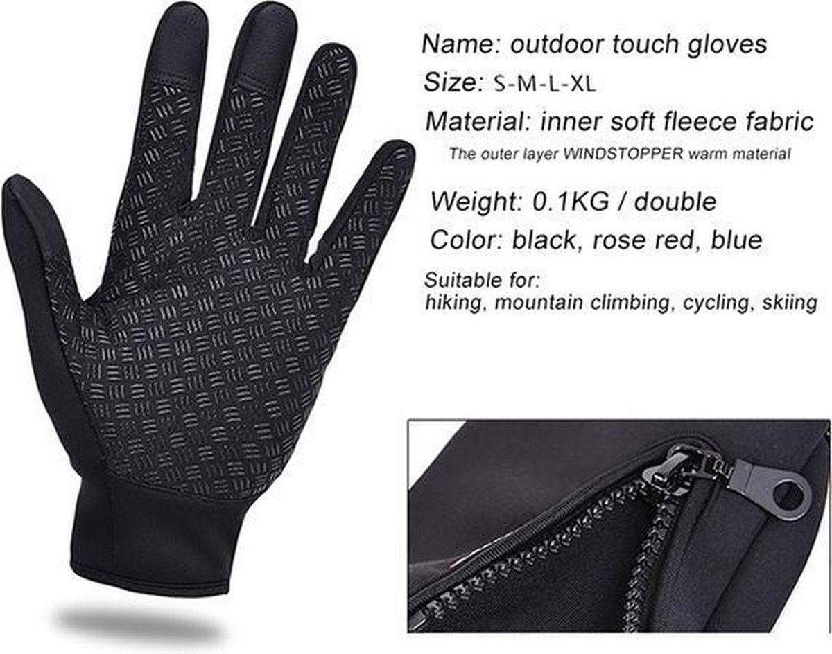 Fietsen - Zwart - Heren - Herfst - Waterdicht Sporthandschoenen