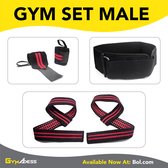 GymAxess - Wrist Wraps - Lifting Straps - Lifting Belt - All-in-1 Gym Set Heren - Krachttraining