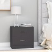 nachtkastjes set van 2 - grijs - lades - industrieel - hout - modern - nachtkastje - slaapkamer - L&B Luxurys