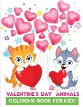 valentine's day animals coloring book for kids