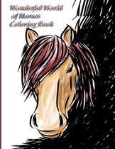 Wonderful World of Horses Coloring Book