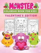 monster coloring book for kids valentine's edition