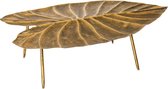 Decoratieve schaal van goud - Blad - Herfst - Goud - Tafel decoratie - Cadeau - Decoratie - Herfstblad - Decoreren - 36 cm