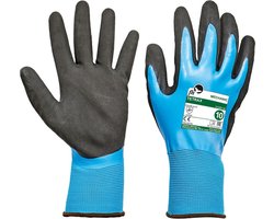 Vloeistofdichte handschoen met grip Tetrax maat 9 - 6 paar