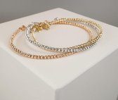 14 karaat wit- geel- of rose goud armband