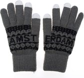 Robin Ruth Handschoenen  Mannen  Amsterdam grijs smart touch