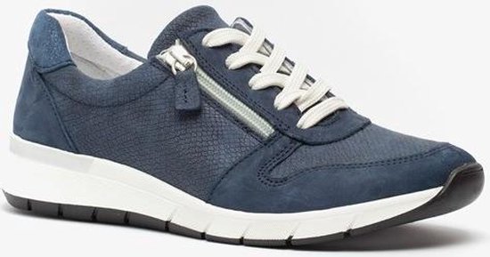 Hush Puppies leren dames sneakers - Blauw - Maat 39 | bol.com