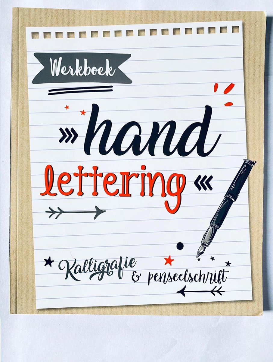 Handlettering werkboek| Kalligrafie & Penseelschrift| Handlettering starterspakket | handlettering pennen| kleurboek | Kleurboek voor volwassen |Handlettering leren | handlettering boek | Kaligrafie| Posters | Monogrammen |