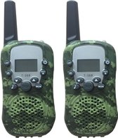 DrPhone WT388 - 22 kanaals Walkie Talkies - Voor Kinderen – 6 Kilometer - Camouflage Groen