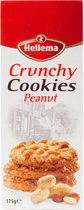 Hellema Crunchy Cookie Peanut - Pindakoekjes - Onweerstaanbaar kruimelig - Krokante textuur - Met stukjes pinda - 175 gram - real dutch crunchy pindakoekjes