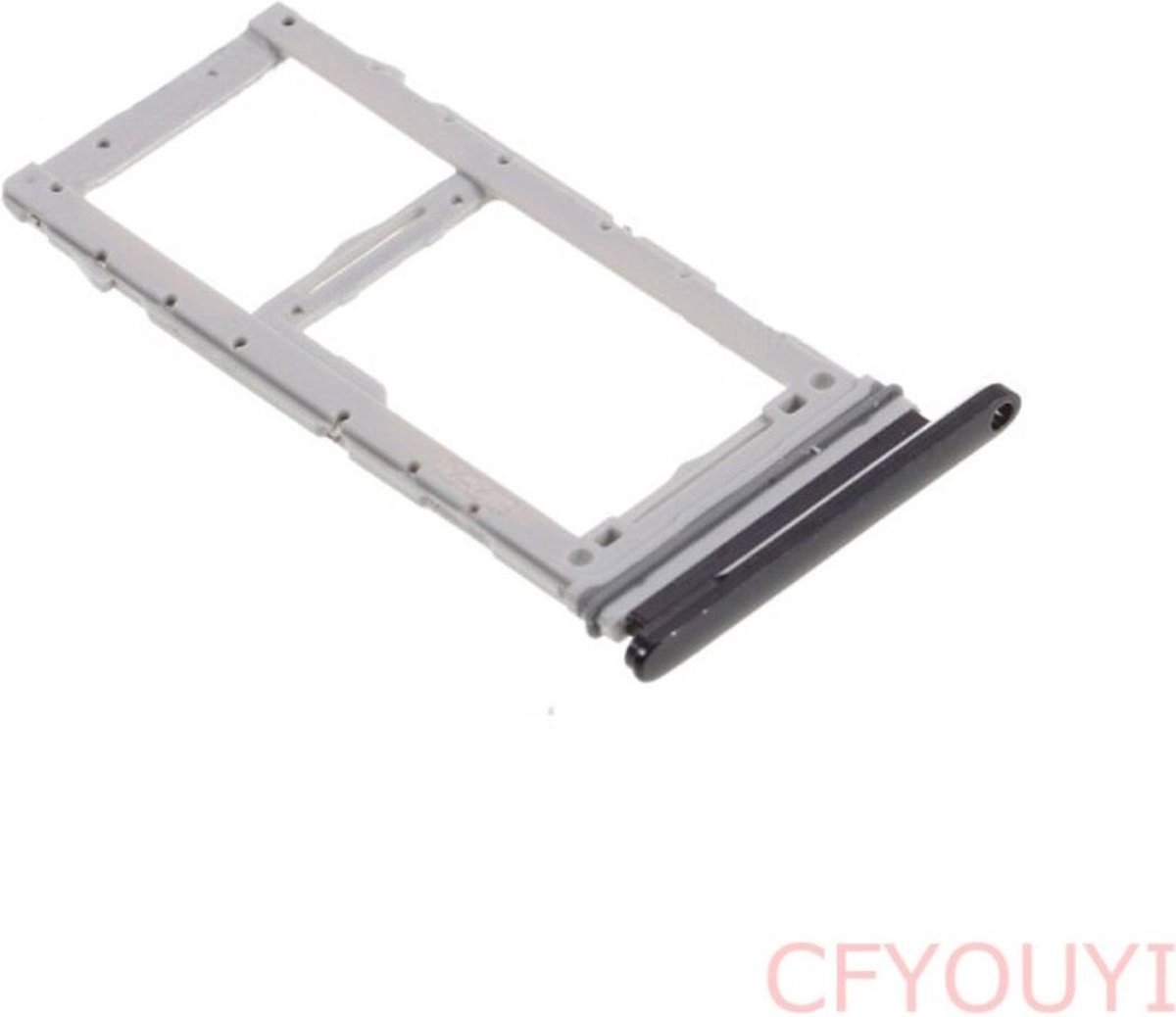Mobtsupply SIM/SD Kaartlezer Voor Samsung Galaxy S20 G980 Zwart