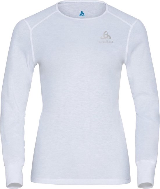 Odlo Sportshirt/Thermische shirt - 10000 White - maat 34 (34) - Dames Volwassenen - Polyester- 159101-10000-34
