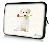 Sleevy 9.7 iPad hoes klein hondje - tablethoes - tablet sleeve