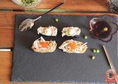 Mr. Sushito - Sushi servies - Black Stone plate - Natuurlijke leisteen - 20 *20 -