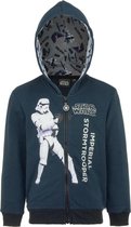 Star Wars jongens hoodie / sweater, groen met rits, maat 104