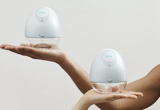 Elvie Pump  Dubbele Elektrische Borstkolf - Draagbaar - Hands-free - Geluidsloos - Incl. 4 flessen