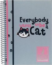 Schrift Spiraal hardcover A5 160 bladzijde's, 90 grams papier lijn Pet-Lovers