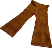 tinymoon Meisjes Broek Rib – model flared – Bruin – Maat 62/68