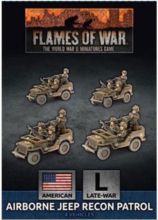 Afbeelding van het spel Flames of War: Airborne Jeep Recon Patrol
