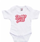 Daddys girl cadeau romper wit voor babys - Vaderdag / papa kado / geboorte - cadeau voor aanstaande vader 56 (1-2 maanden)